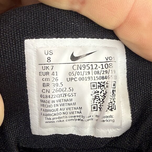 ✅NIKE Paul George 3 Basketball Shoes Mens 8 PG3 Sneaker Black/White CN9512-108 - Picture 2 of 11